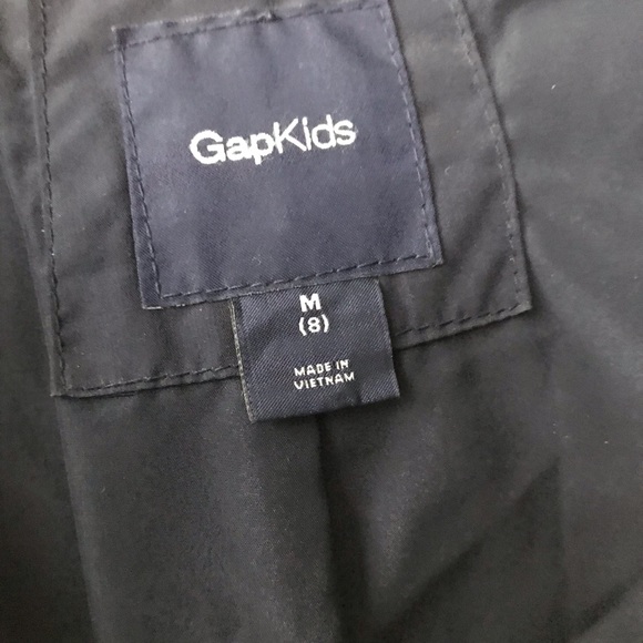 Size M (Age 8) Girls Parka, Heavy-Duty, Navy - Picture 4 of 6